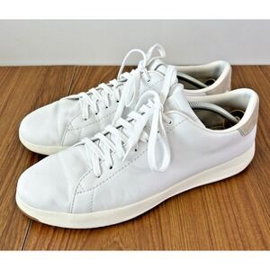 Cole Haan White Leather Low-Top Sneakers